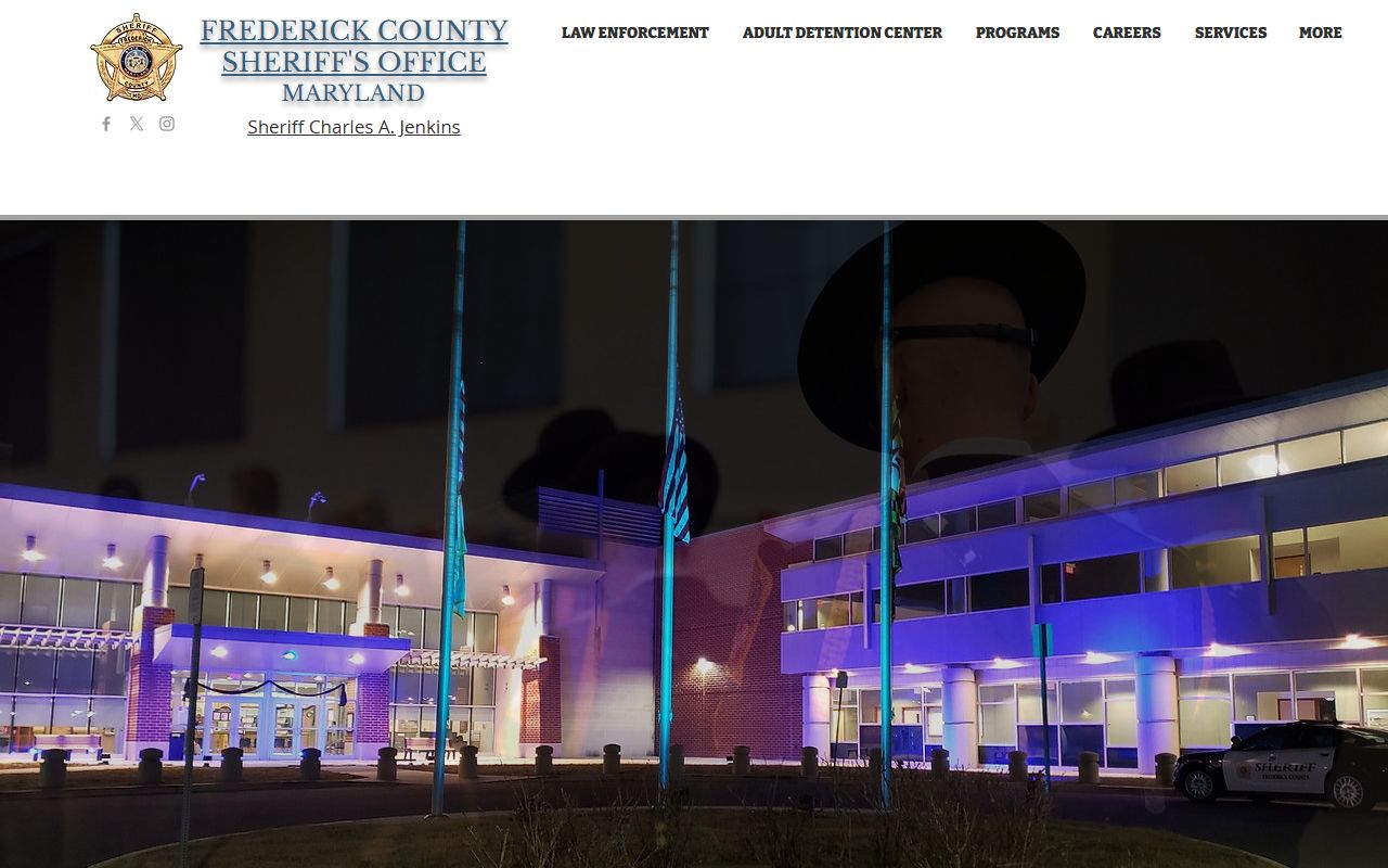 Frederick County Sheriff's Office for police records and criminal history requests